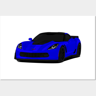 Z06 DARK-BLUE Posters and Art